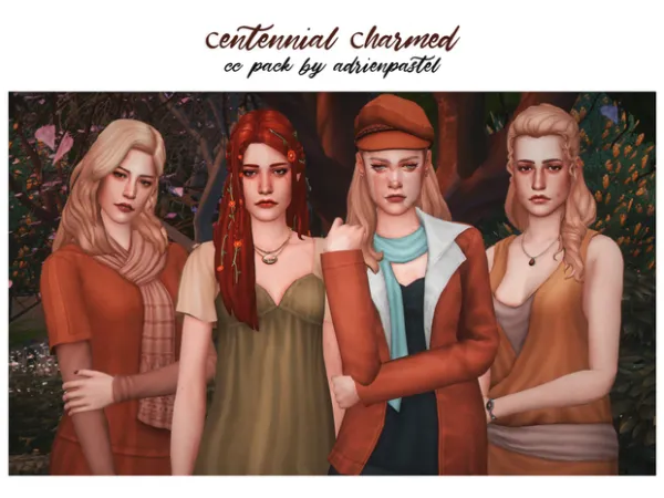 Maxis Match Centennial Charmed Conversion Pack by AdrienPastel - The Sims 4 Custom Content