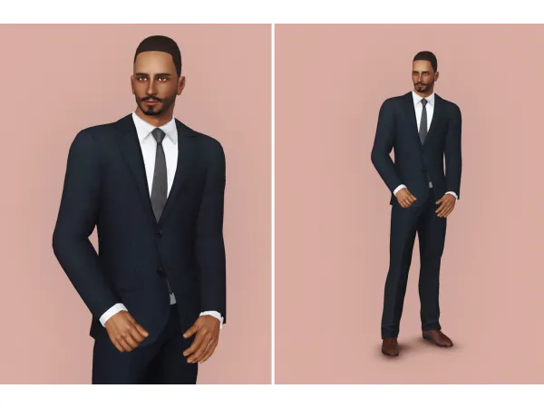Closed Suit Jacket Frankenmesh - The Sims 3 Custom Content