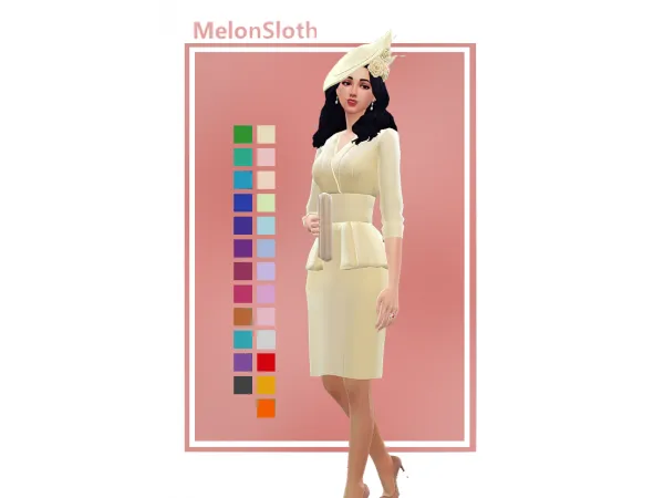 Yellow Alexander McQueen Dress and Philip Treacy hat