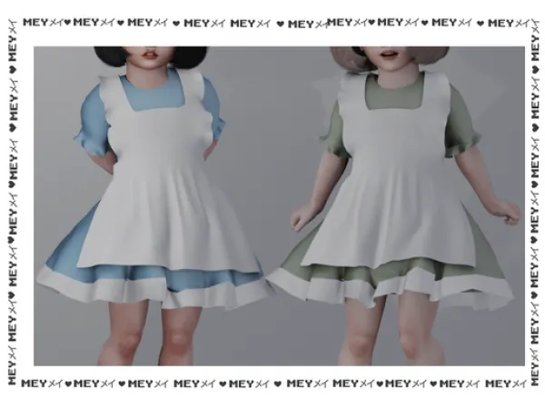 Alpha AliceDress by melanaconpan2006 - The Sims 4 Custom Content