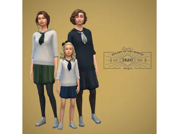 Maxis Match Middy Top Bloomers - The Sims 4 Custom Content
