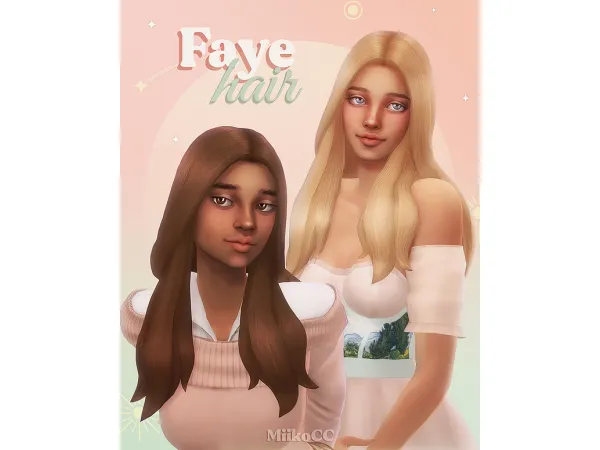 Maxis Match Faye hair by Miiko - The Sims 4 Custom Content