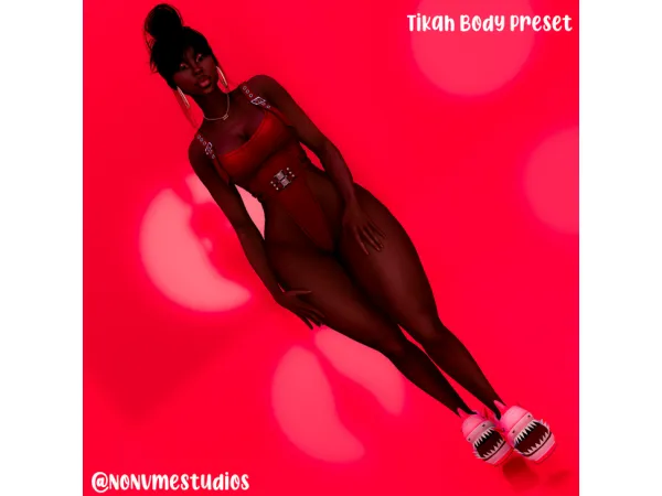 Alpha Tikah Body Preset by NoNvme Studios - The Sims 4 Custom Content