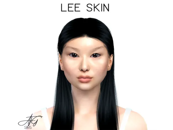 Alpha LEE SKIN GLASS SET by atgsims4 - The Sims 4 Custom Content