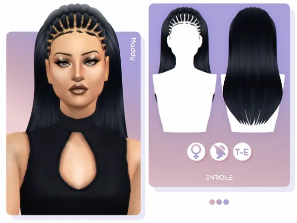 Maxis Match [EnriqueS4] Maddy Hairstyle - The Sims 4 Custom Content