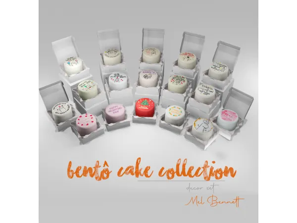 Alpha Bentô Cake Collection by melbennett - The Sims 4 Custom Content