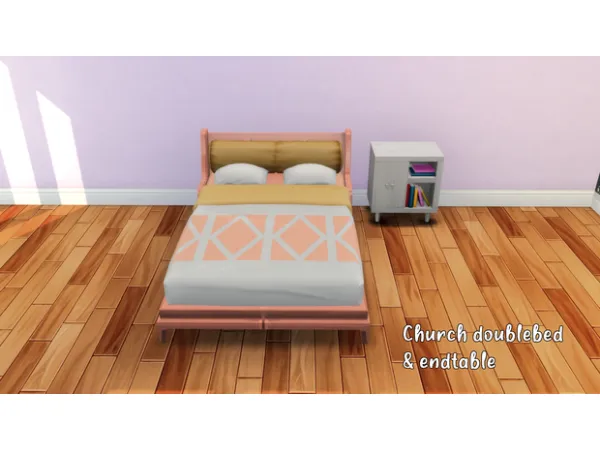 Maxis Match Church doublebed endtable by xSavannahx987 - The Sims 4 Custom Content