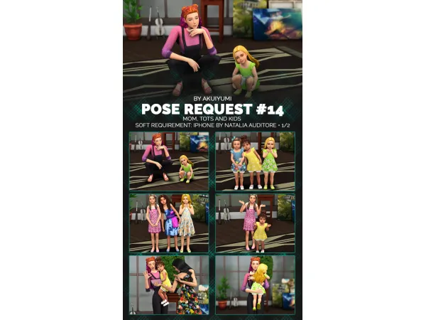 Mix Pose Request 14 free 15apr by Akuiyumi - The Sims 4 Custom Content