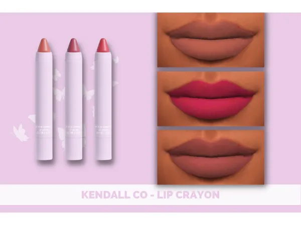 Mix KENDALL COLLECTION LIP CRAYON - The Sims 4 Custom Content