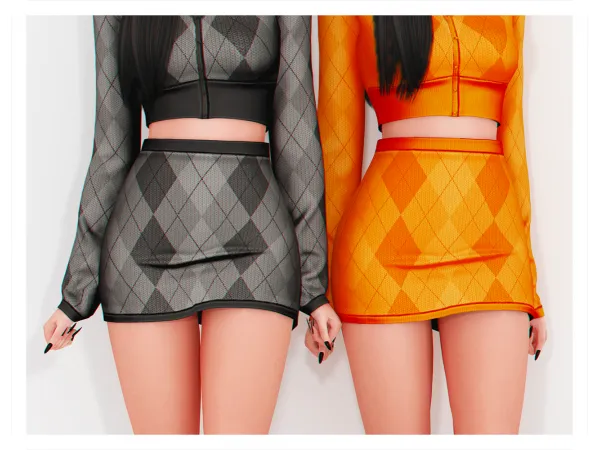 Alpha run2u skirt - The Sims 4 Custom Content