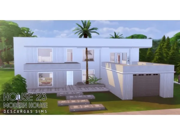 Maxis Match Modern House - The Sims 4 Custom Content