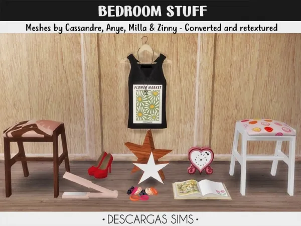 Mix Bedroom Stuff - The Sims 4 Custom Content