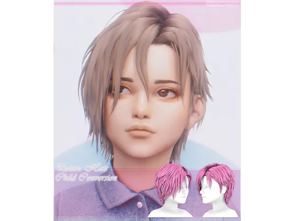 Maxis Match Poison Hair [Child Conversion] - The Sims 4 Custom Content