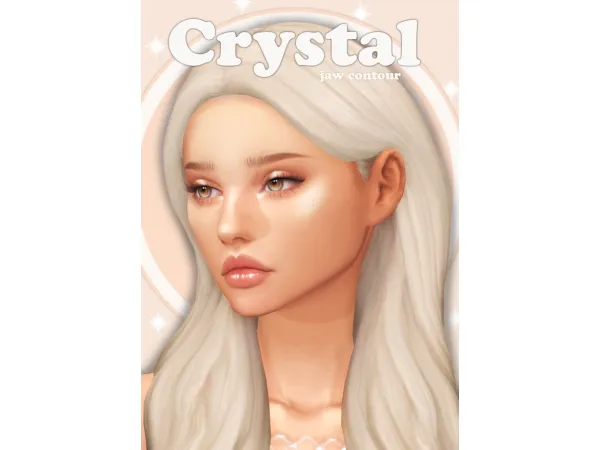 Maxis Match CRYSTAL JAW CONTOUR by Lady Simmer - The Sims 4 Custom Content