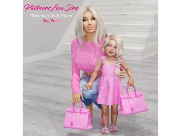Mix Twinning With Mama Bag Poses by simsfinds - The Sims 4 Custom Content