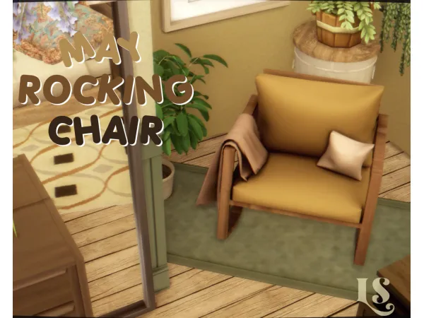 Maxis Match May Rocking Chair by Lustrousims - The Sims 4 Custom Content
