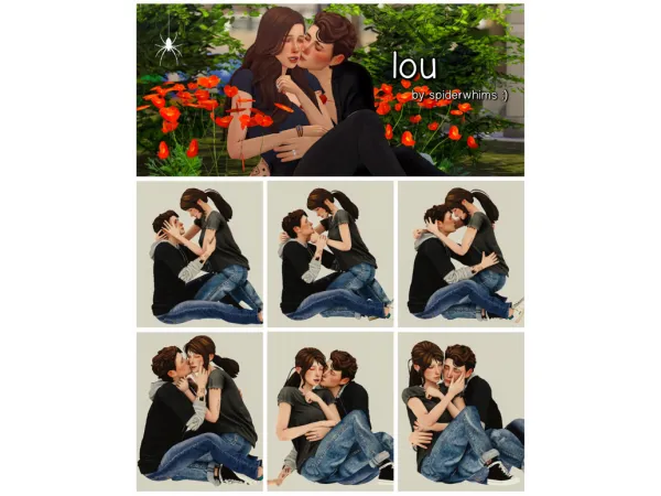 Mix couple poses by spiderwhims - The Sims 4 Custom Content