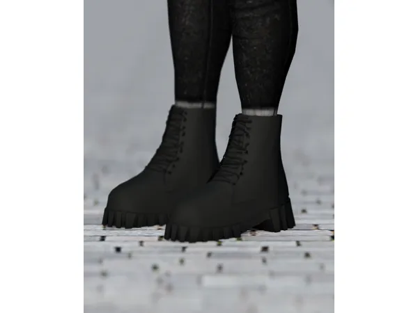 Alpha Chunky Boots - The Sims 4 Custom Content