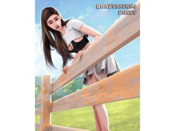 Mix HoneysSims4 [HS4] Fence poses by HoneysSims4 - The Sims 4 Custom Content