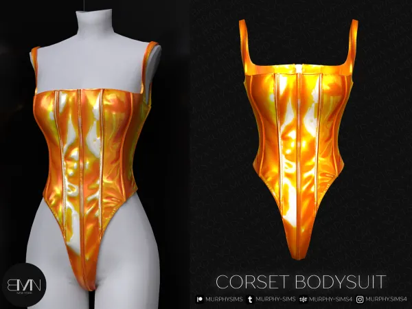 Alpha Corset Bodysuit - The Sims 4 Custom Content