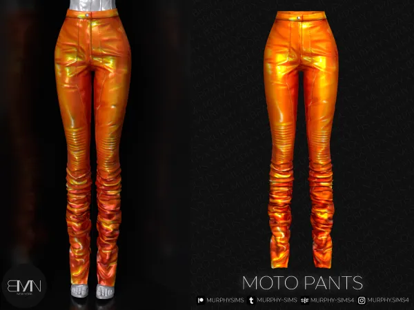 Alpha Moto Pants - The Sims 4 Custom Content
