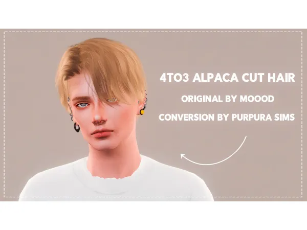 4to3 Alpaca Cut Hair by Purpura Sims - The Sims 3 Custom Content