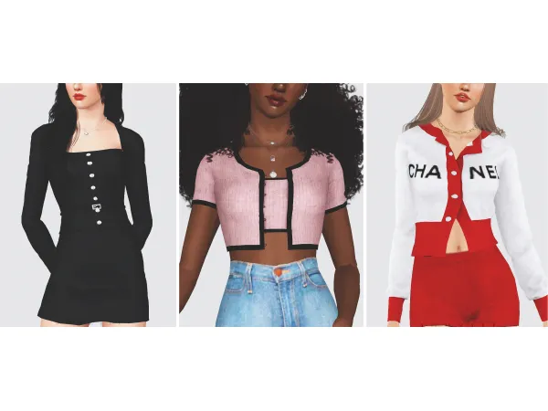CHANEL INSPIRED SET - The Sims 3 Custom Content