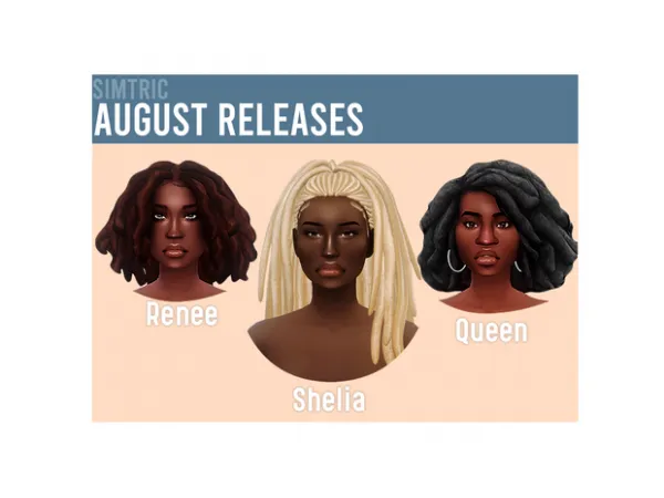 Maxis Match August Releases by Simtric - The Sims 4 Custom Content