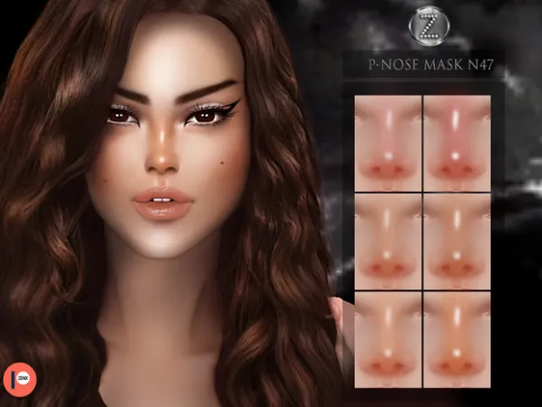 Alpha P Nose Mask N47 APR10 by ZENX - The Sims 4 Custom Content
