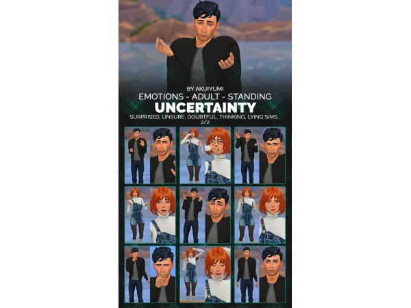 Mix EMOTIONS UNCERTAINTY - The Sims 4 Custom Content