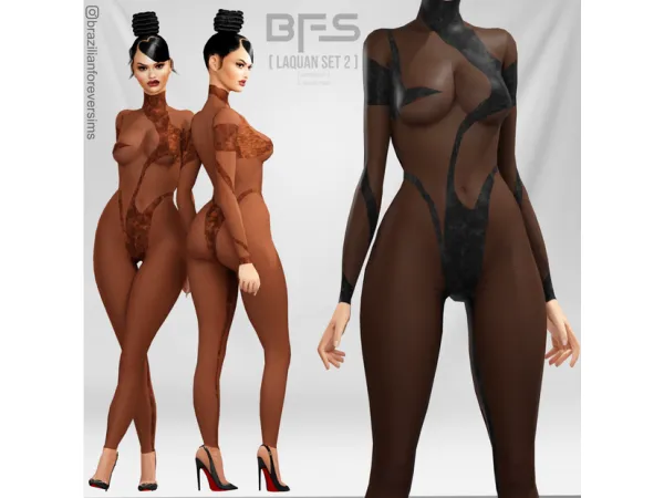 Alpha 12 LAQUAN JUMPSUIT 2 by BrazilianForeverSims - The Sims 4 Custom Content
