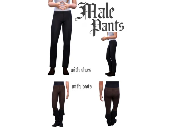 Maxis Match Male pants Auditore by Natalia - The Sims 4 Custom Content