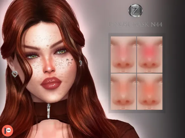 Alpha P Nose Mask N44 APR7 by ZENX - The Sims 4 Custom Content
