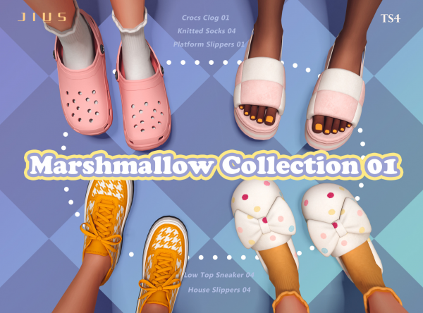 Mix Marshmallow Collection 01 sims by simsfinds - The Sims 4 Custom Content