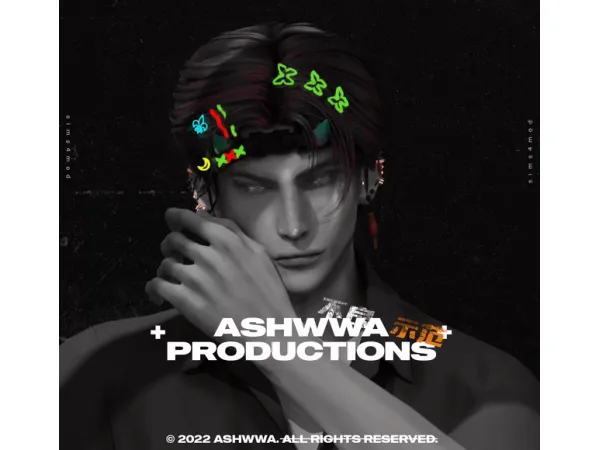 Alpha NO sci fi visor by ASHwwa - The Sims 4 Custom Content