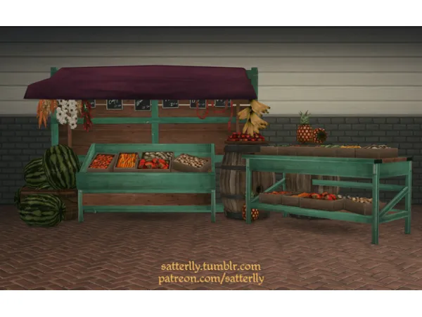 Maxis Match BioShock Infinite Burial at Sea Parisian market items by satterlly - The Sims 4 Custom Content