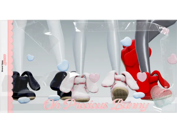 Alpha OPPASIMS Oh Precious Bunny Slippers - The Sims 4 Custom Content