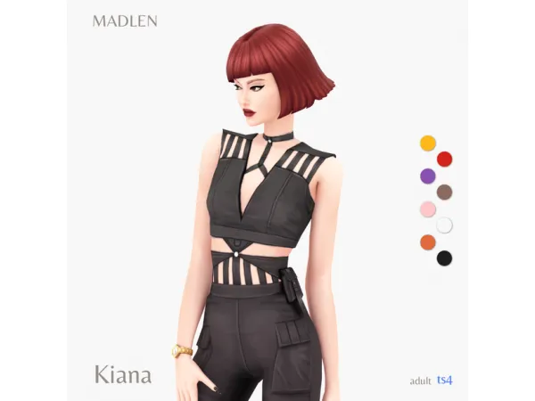 Maxis Match Kiana Outfit by Madlen - The Sims 4 Custom Content