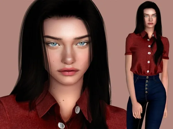 Alpha Sim Model Julia Taylor by Lutessasims - The Sims 4 Custom Content