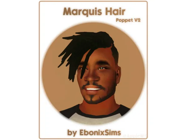 4T2 MARQUIS HAIR by EBONIXSIMS - The Sims 2 Custom Content
