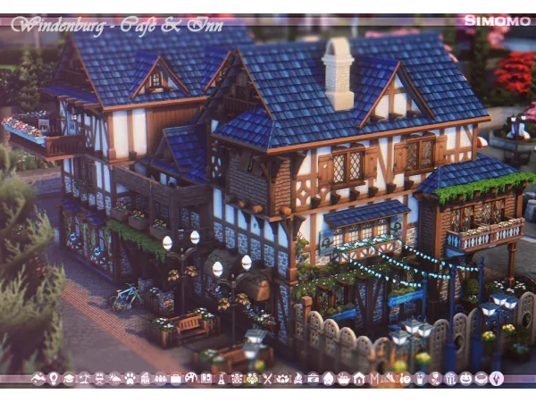 Maxis Match Windenburg Café Inn - The Sims 4 Custom Content