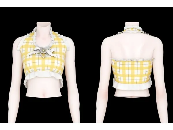 Alpha [KIKIW]Mango top - The Sims 4 Custom Content