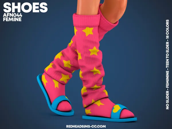 Alpha AF SHOES N044 NO SLIDER - The Sims 4 Custom Content
