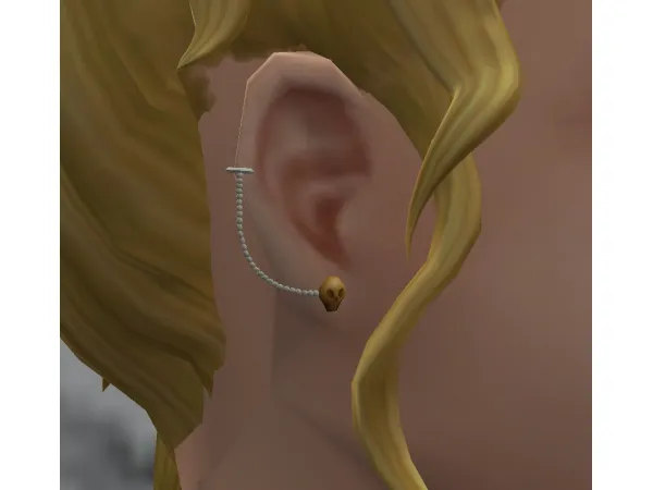 4t2 Zeussim Lestats Lover Skull Earrings - The Sims 2 Custom Content