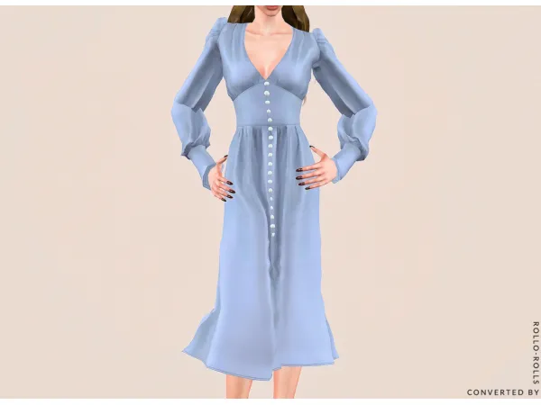 Belaloallure Analiese Dress by simsfinds - The Sims 3 Custom Content