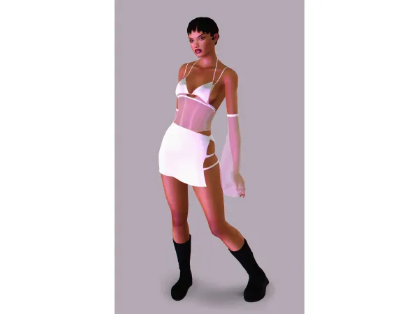 outfit lipstick eyebrows eyeliner - The Sims 3 Custom Content