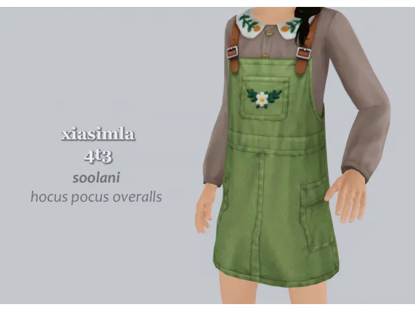 4t3 soolani Hocus Pocus Overalls - The Sims 3 Custom Content