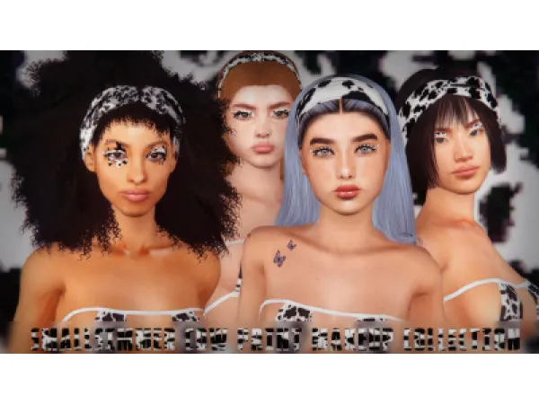 Smallsimmer Cow Print Makeup Collection - The Sims 3 Custom Content