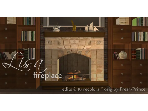 Fresh Princes Lisa Fireplace gussied up for 2022 - The Sims 2 Custom Content