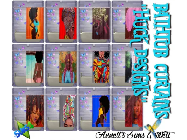 Maxis Match Re upload my Bathtub Curtains by Annett's Sims 4 Welt ASW - The Sims 4 Custom Content